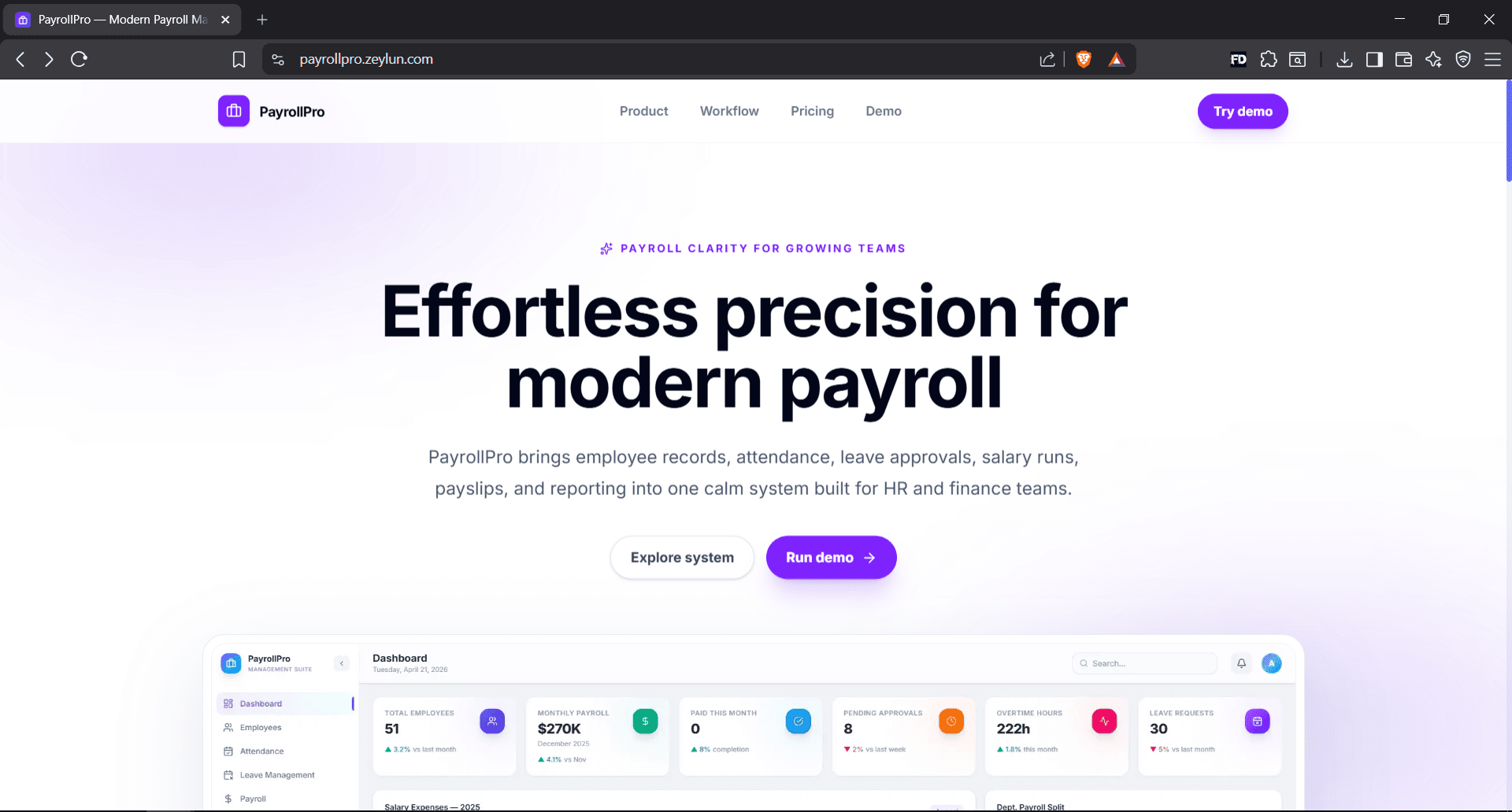 Zeylun Payroll Management System